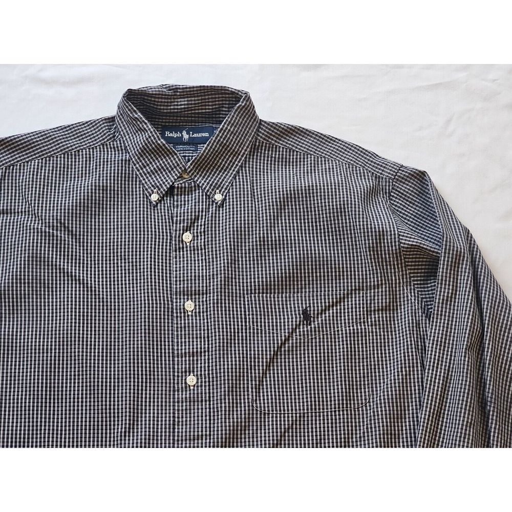 Polo Ralph Lauren Shirt Mens 16 1/2 Long Sleeve Button Pony‎ Casual Yarmouth